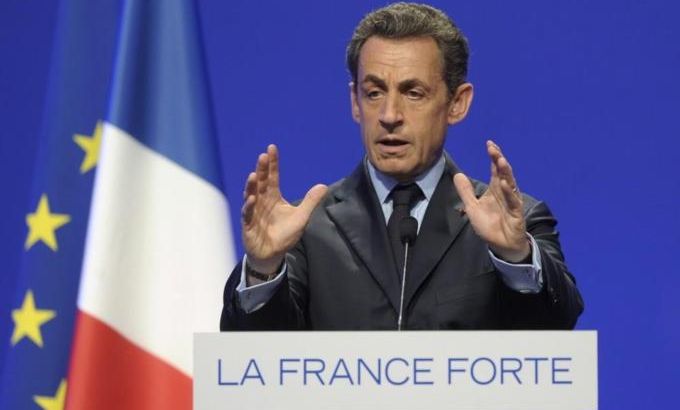 Nicolas Sarkozy campaigns for 2012 Presidential Elections in France
