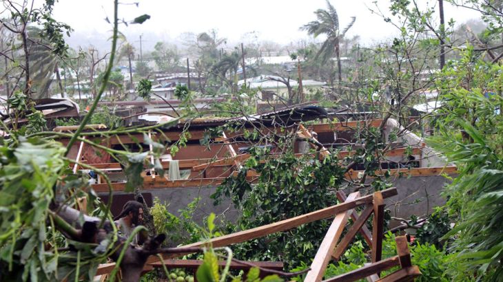 damage pictures coming out of Vanuatu