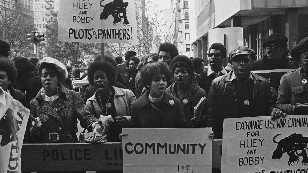 Protests against the incarceration of members of the Black Panthers in New York on November 17, 1969 [David Fenton/Getty Images] 