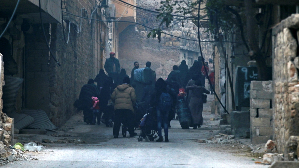 Civilians are confined to a handful of Aleppo neighbourhoods [Reuters/Abdalrhman Ismail]