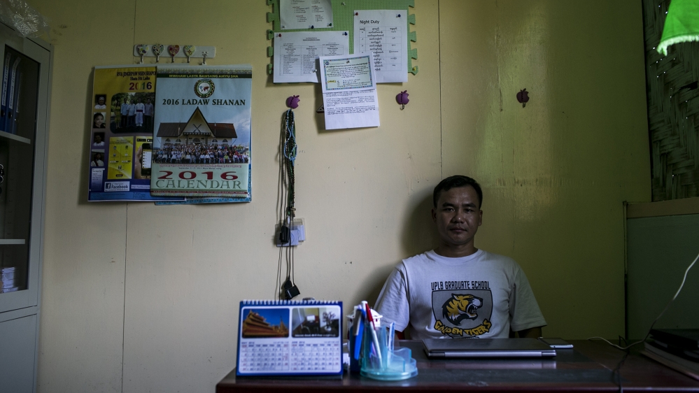 John Zau Aung, the leader of The Rebirth Rehabilitation Centre [David Shaw/Al Jazeera]