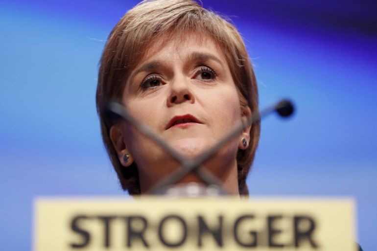 Scotland''s First Minister and leader of the Scottish National Party speaks at the party''s annual conference in Glasgow