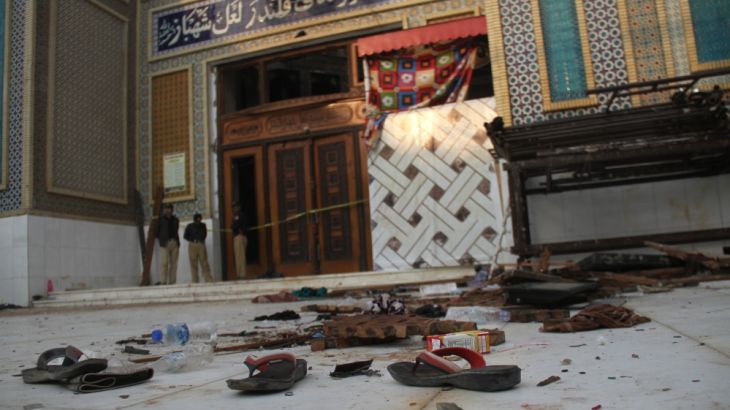 Suicide bombing at the shrine of Lal Shahbaz Qalandar kills at least 70 people