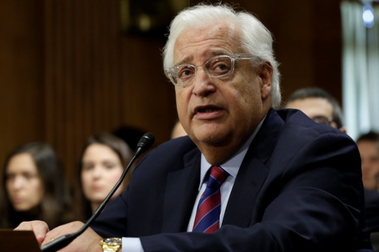 David Friedman testifies before a Senate Foreign Relations Committee hearing on his nomination to be U.S. ambassador to Israel, on Capitol Hill in Washington