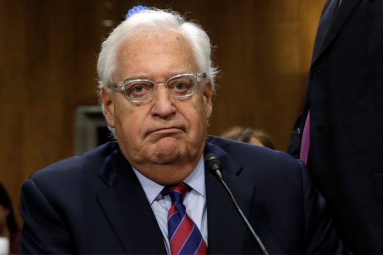 David Friedman testifies before a Senate Foreign Relations Committee hearing on his nomination to be U.S. ambassador to Israel, on Capitol Hill in Washington