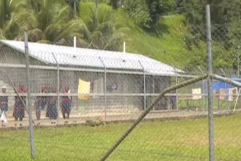 A general view of the Buimo prison in Lae, Papua New Guinea, is seen in this still image taken from video