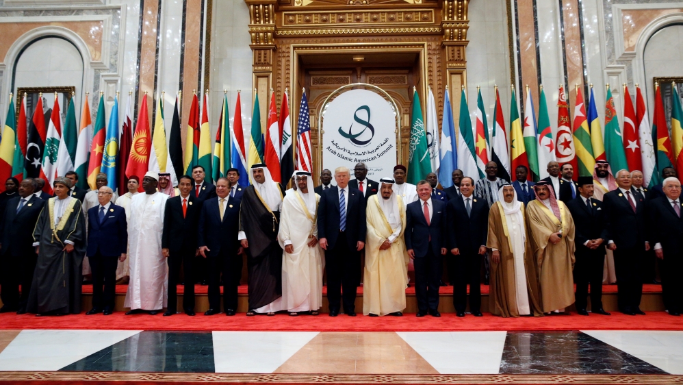 On May 21, Trump met leaders of the Middle East and allies in Saudi Arabia [Reuters]