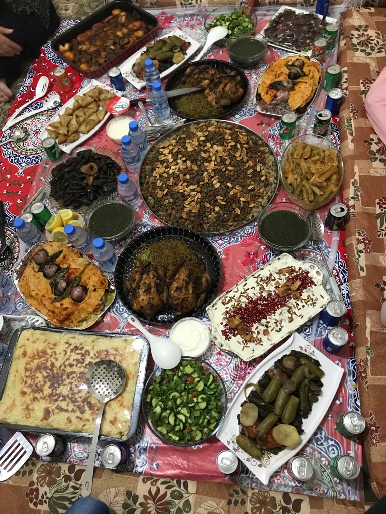 Um Salem's Ramadan spread [Huriya Um Salem/Al Jazeera]