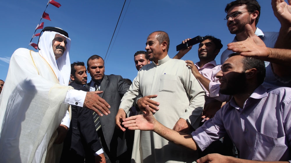 In 2012, Qatar's then Emir Hamad bin Khalifa Al Thani visited Gaza to bring aid to its residents [EPA]