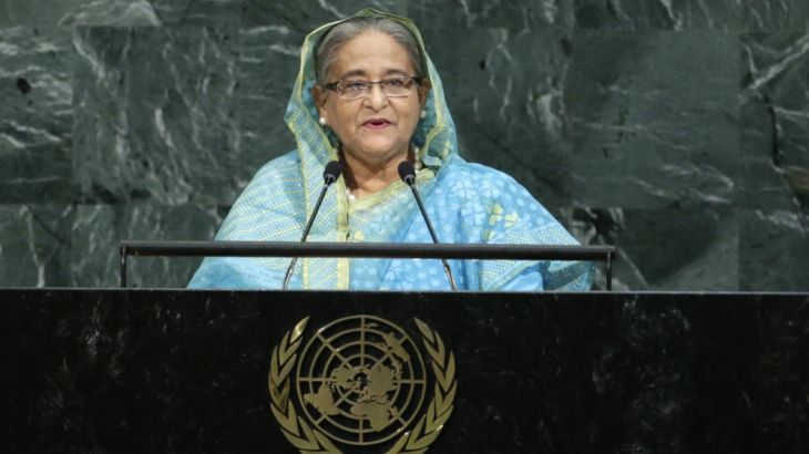 Bangladeshi Prime Minister Hasina addresses the 72nd United Nations General Assembly at U.N. headquarters in New York