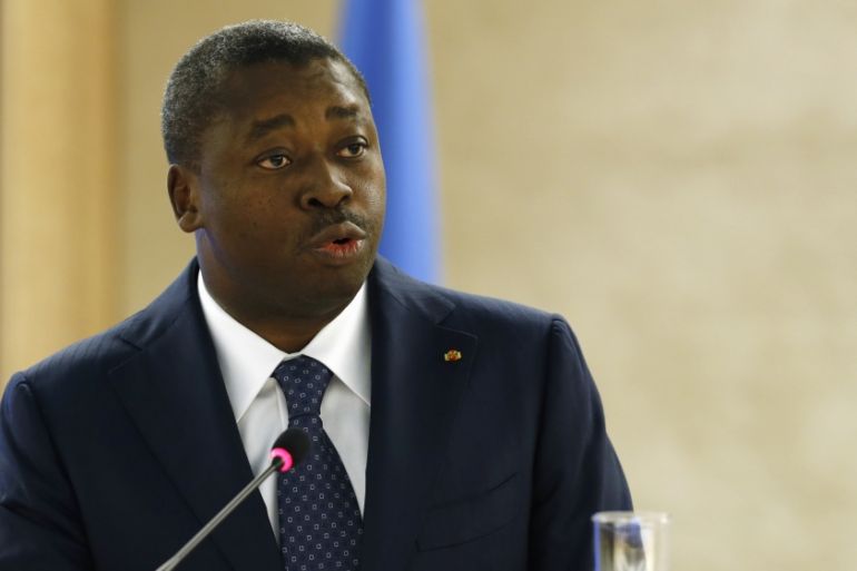 Togo''s president Faure Gnassingbe
