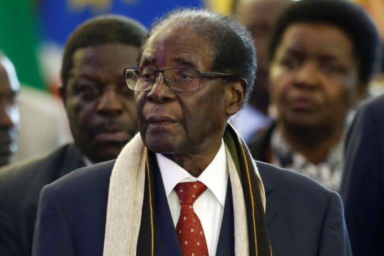 Zimbabwean President Robert Mugabe attends the 37th Ordinary SADC Summit of Heads of State and Government in Pretoria
