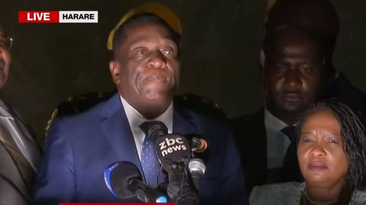 Emmerson Mnangagwa addresses ZANU-PF supporters