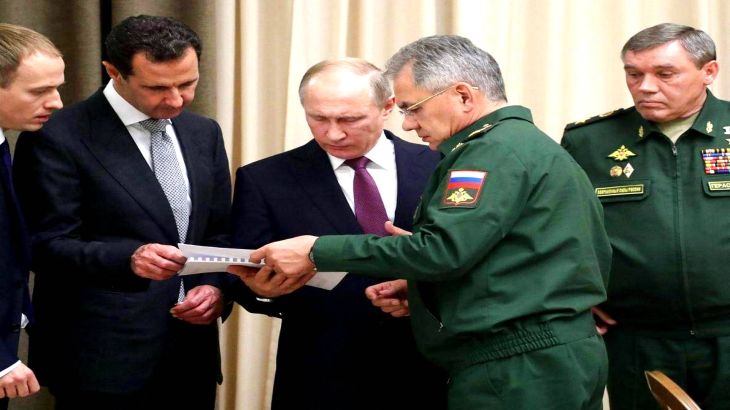 Putin meeting Assad