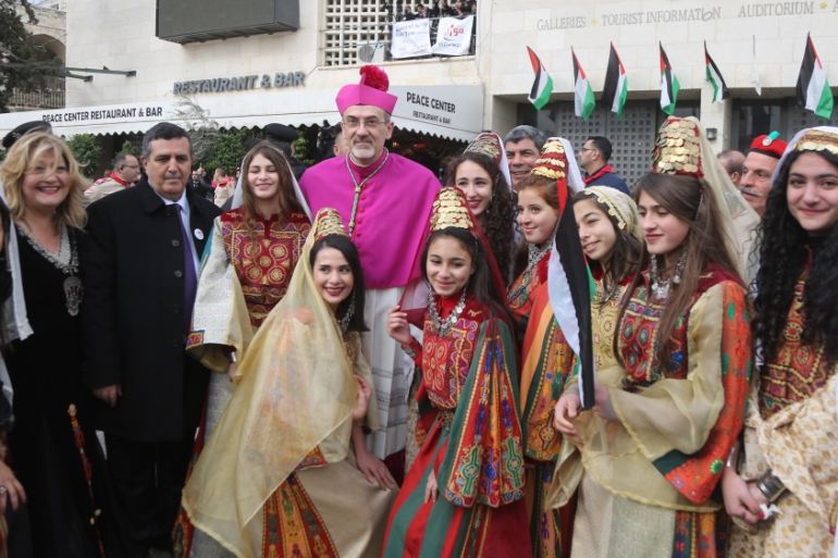"Jerusalem is Capital of Palestine" themed Christmas celebrations in Bethlehem