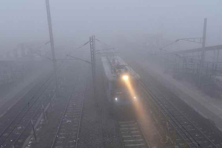 Fog and smog settles over northern India