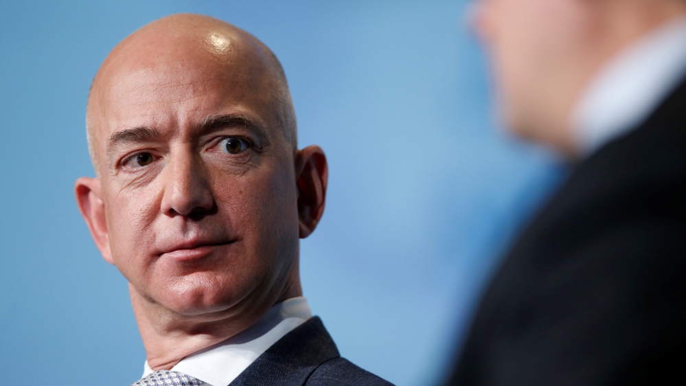 Jeff Bezos, founder and CEO of Amazon, is the world's richest person [File: Joshua Roberts/Reuters]