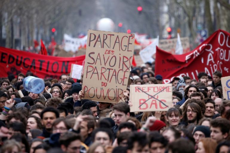 protests france
