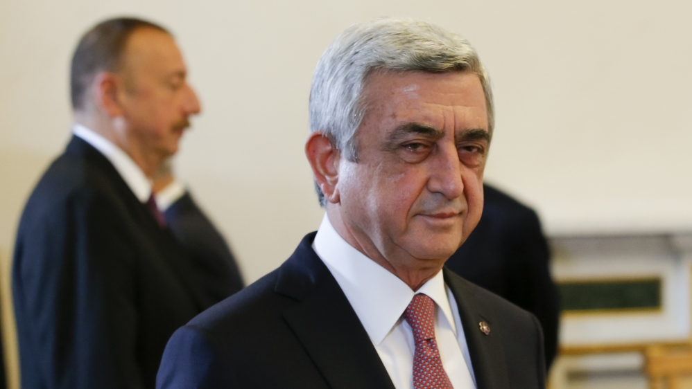 Sargsyan was appointed prime minister after serving 10 years as president [File/Dmitry Lovetsky/AP] 