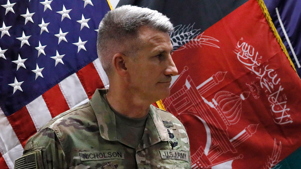 General Nicholson was appointed to lead the command in Afghanistan in March 2016 [Getty Images]