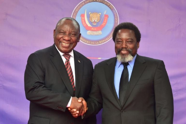 Kabila and Ramaphosa from Twitter SA