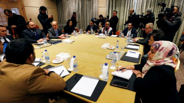 Delegates Houthi movement and the Saudi-backed Yemeni government meet to discuss prisoner swap deal in Amman
