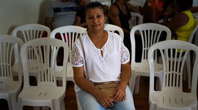 Rose Silva sits and waits every day for news about her missing cousin [Mia Alberti/Al Jazeera]