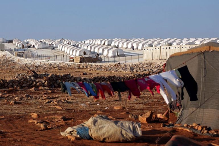 Refugee camp near Atimah village, Idlib province,