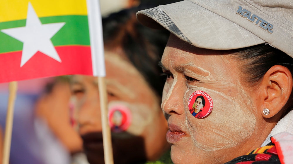 Myanmar ASSK supporters
