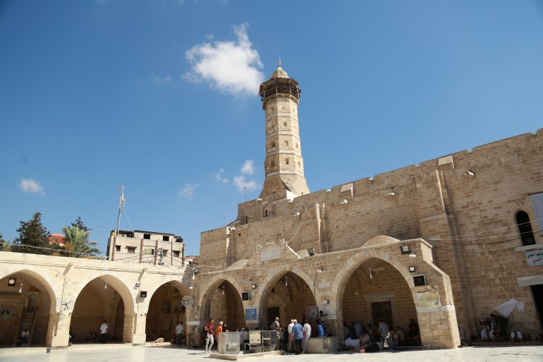 Built out of local sandstone to accommodate as many as 5,000 worshippers for congregational prayers, what now remains is just its iconic Mamluk-era minaret, bent and broken