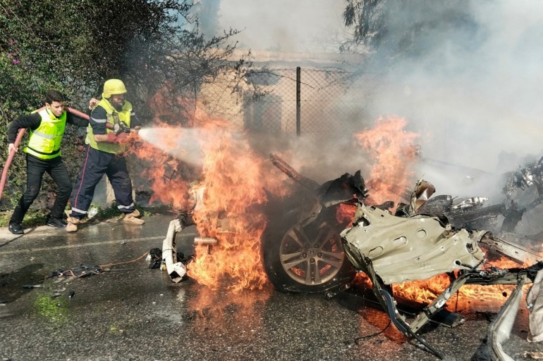 Israeli car strike in Lebanon’s southern city of Tyre