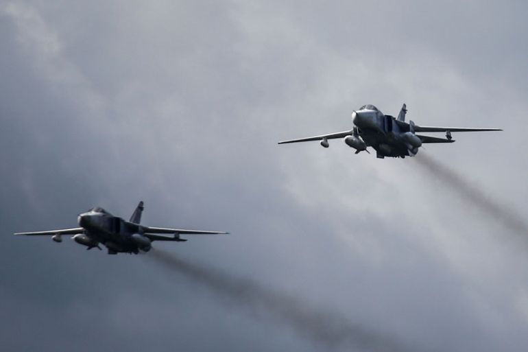 Russia warplanes