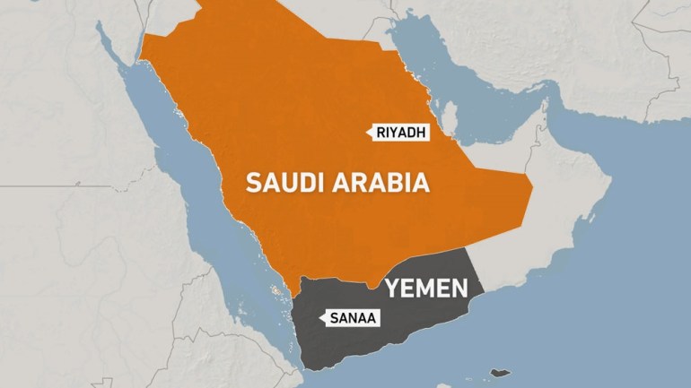 Map of Riyadh, Saudi Arabia - Yemen Sana''a