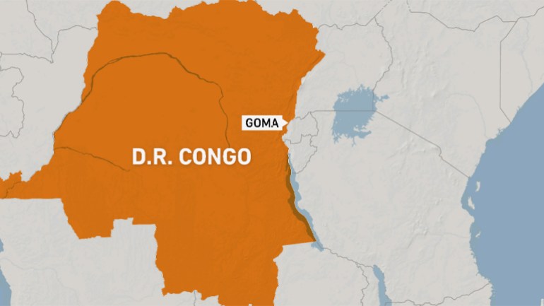 DRC Goma map Al Jazeera