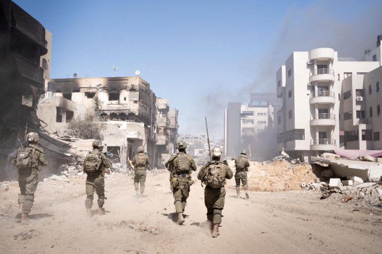 Israeli soldiers in the Gaza Strip